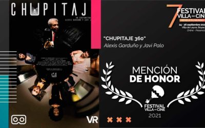 CHUPITAJE 360 de Javi J.Palo (PNR) recibe la Mención de Honor al mejor cortometraje de realidad virtual en el Festival Villa del Cine de Colombia